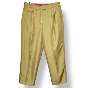 J. Crew NWT Tapered Pants with Front Pleats 14 khaki‎ tan high rise relaxed